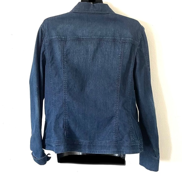 Charter Club Blue button down Denim jacket - Picture 4 of 10